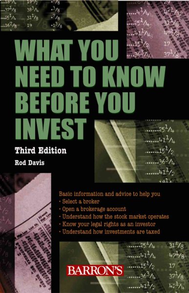 What You Need to Know Before You Invest cover