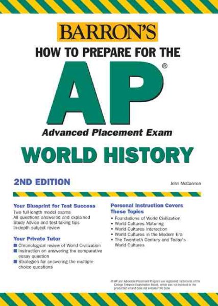How to Prepare for the AP World History 2007-2008 (BARRON'S HOW TO PREPARE) cover