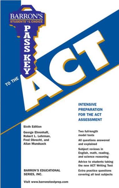 Pass Key to the ACT (Barron's Educational Series: Pass Key) cover