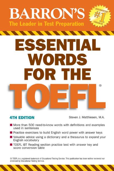 Essential Words for the TOEFL, 4th Edition