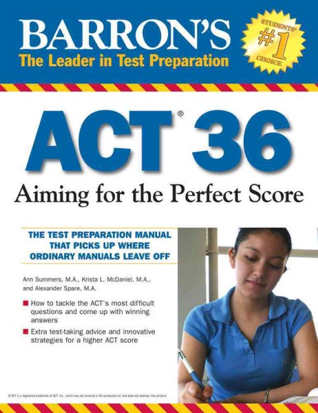 Barron's ACT 36: Aiming for the Perfect Score cover
