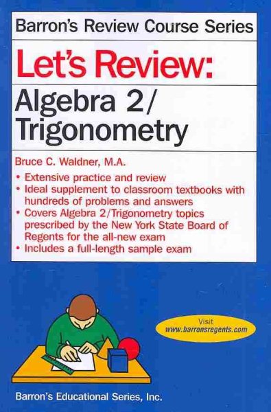 Let's Review Algebra 2/Trigonometry (Let's Review Series) cover