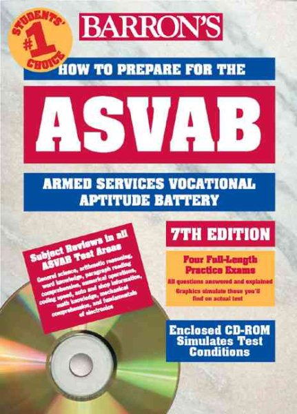 How to Prepare for the ASVAB with CD-ROM (Barron's ASVAB (W/CD))