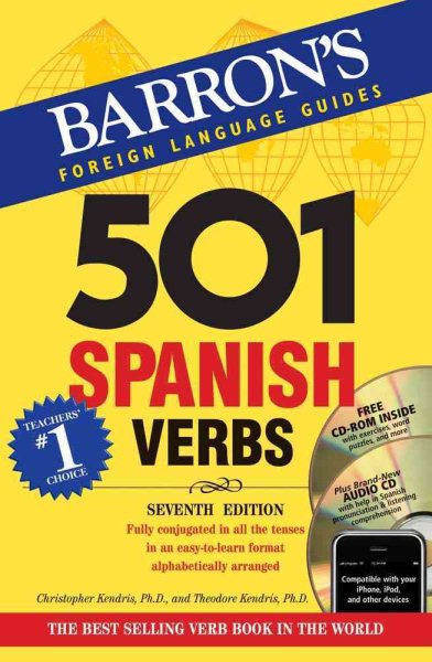 501 Spanish Verbs with CD-ROM and Audio CD (501 Verb Series) cover