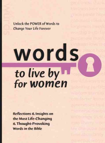 Words to Live By for Women (Words to Live by (Bethany House)) cover