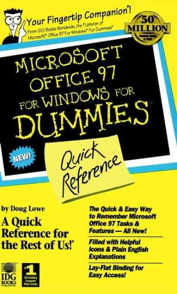 Microsoft Office 97 For Windows For Dummies: Quick Reference cover