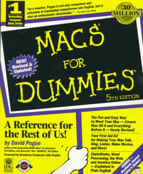 Macs for Dummies (5th ed) cover