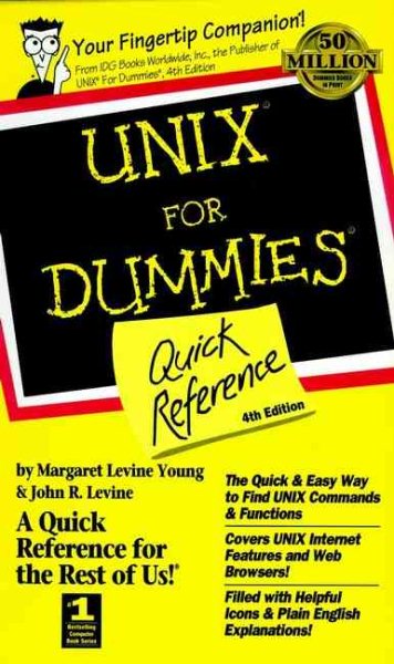 UNIX For Dummies Quick Reference cover