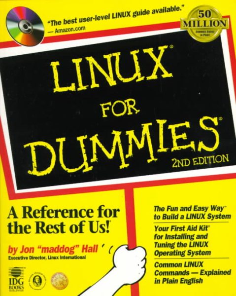 LINUX For Dummies (2nd ed) cover