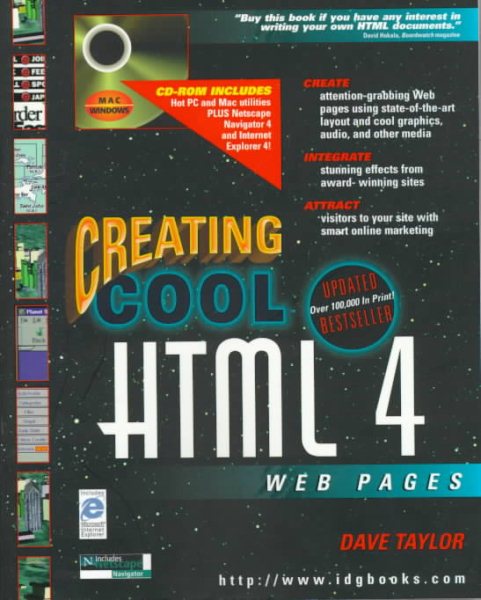 Creating Cool HTML 4 Web Pages cover