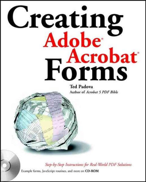 Creating Adobe Acrobat Forms with CDROM cover