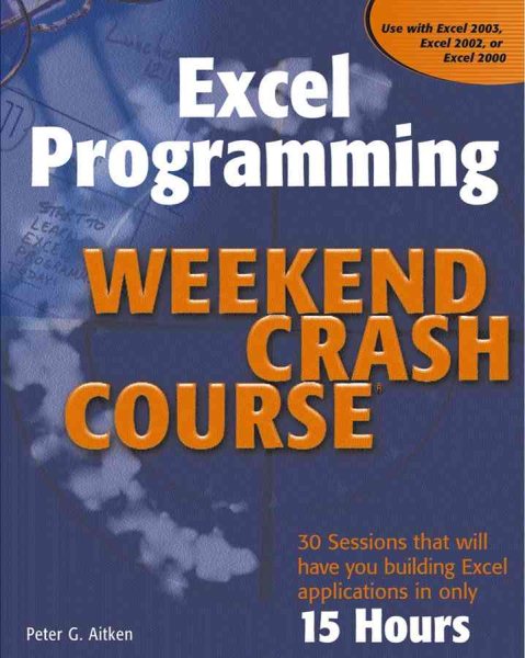 Excel Programming Weekend Crash Course cover