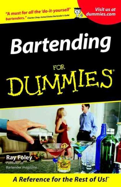 Bartending For Dummies (For Dummies (Lifestyles Paperback)) cover