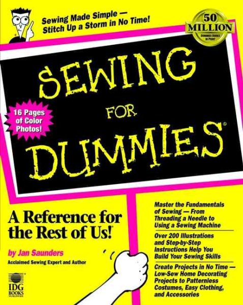 Sewing For Dummies cover