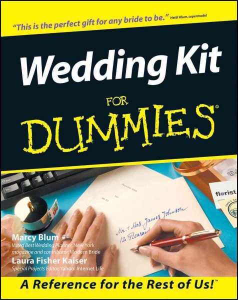Wedding Kit for Dummies (Soft Cover with CDR) cover