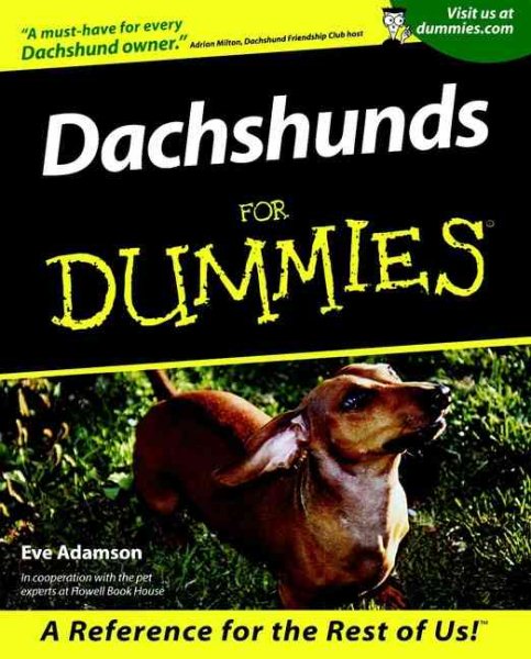 Dachshunds For Dummies cover