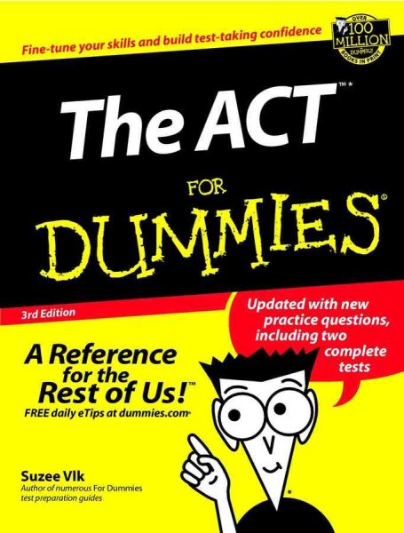 The ACT For Dummies cover