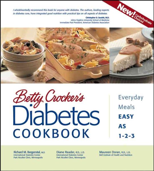 Betty Crocker's Diabetes Cookbook: Everyday Meals, Easy as 1-2-3 cover