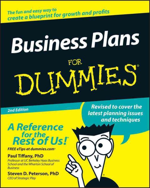 Business Plans For Dummies cover
