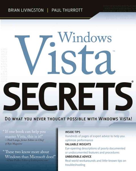 Windows Vista Secrets cover
