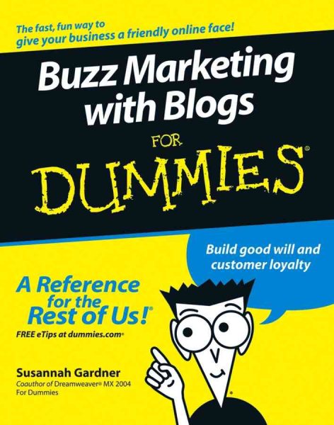 Buzz Marketing with Blogs For Dummies cover