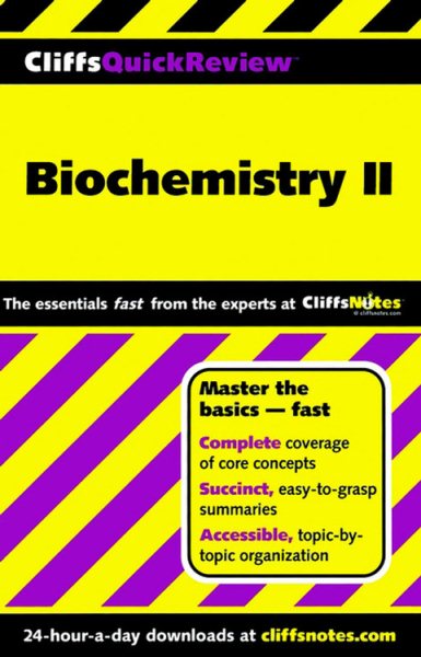 CliffsQuickReview Biochemistry II (Bk. 2) cover