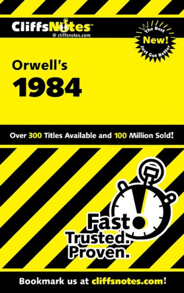 On Orwell's 1984 (Cliffs Notes) cover