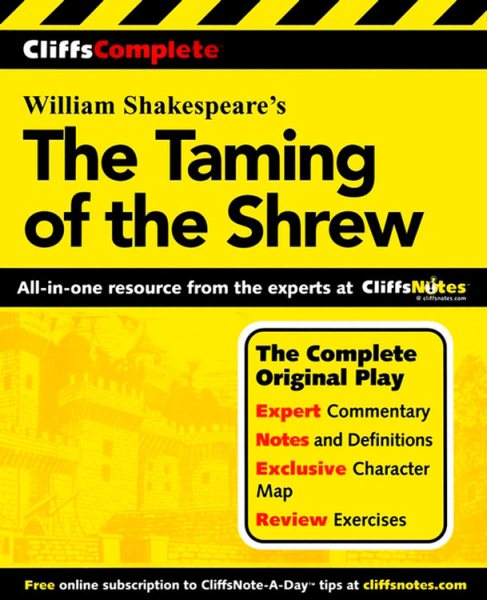 CliffsComplete The Taming of the Shrew cover
