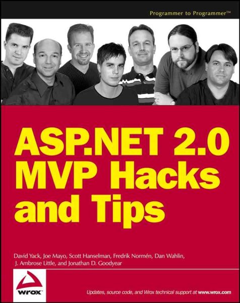 ASP.NET 2.0 MVP Hacks and Tips cover