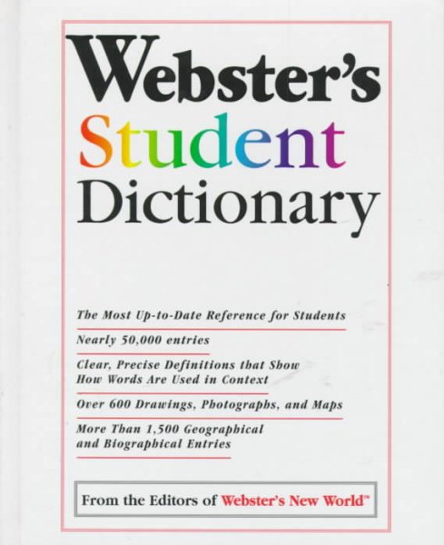 Webster's Student Dictionary cover