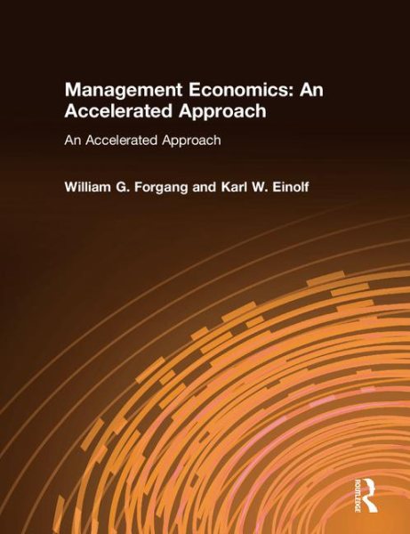 Management Economics: An Accelerated Approach: An Accelerated Approach cover