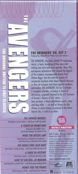 The Avengers '66, Set 2 [VHS] cover