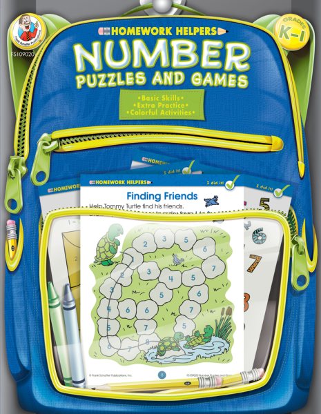 Number Puzzles and Games Homework Helper, Grades K to 1