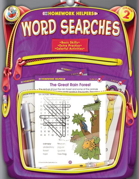 Word Searches Homework Helper, Grade 2 cover