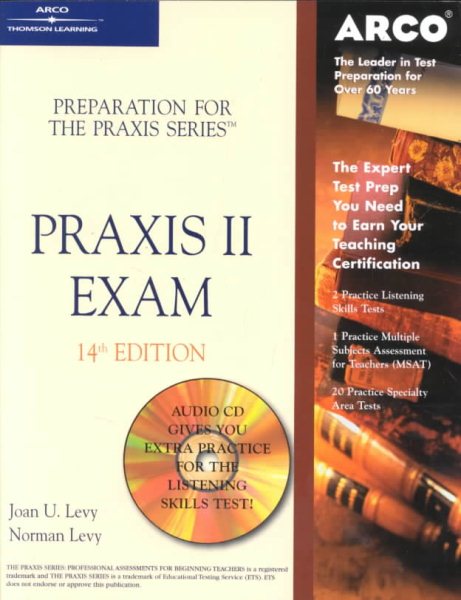 Praxis II Exam (Praxis II Exam, 14th ed (Book & CD Rom)) cover
