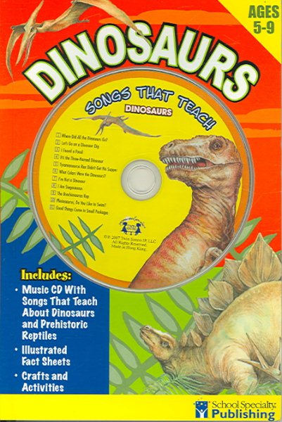 Dinosaurs Sing Along Activity Book with CD: Songs That Teach Dinosaurs (Sing Along Activity Books) cover