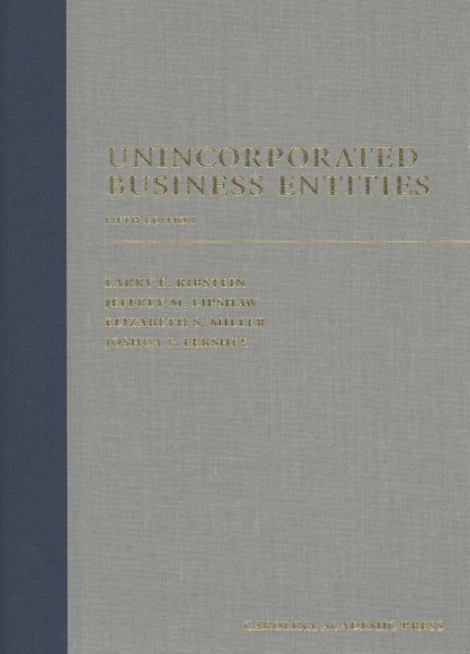 Unincorporated Business Entities cover