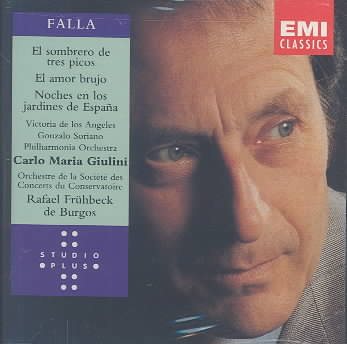 de Falla: El Amor Brujo / Sombrero de tres picos (Three-Cornered Hat) / Noches en los jardines de España ( Nights in the Gardens of Spain) ~ Giulini cover