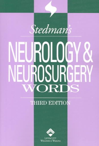 Stedman's Neurology/Neurosurgery Words (Stedman's Wordbooks) cover