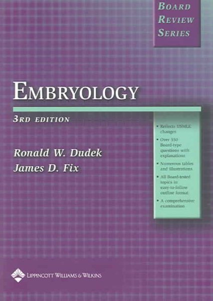 BRS Embryology (Board Review Series) cover