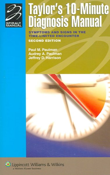 Taylor's 10-minute Diagnosis Manual: Symptoms and Signs in the Time-limited Encounter cover