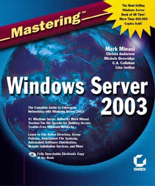 Mastering Windows Server 2003 cover