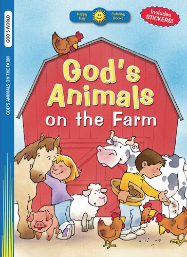God's Animals on the Farm (Happy Day Coloring Books God's World) cover