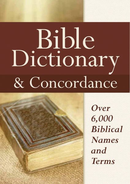 Bible Dictionary & Concordance cover