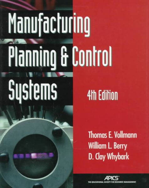 Manufacturing Planning and Control Systems cover