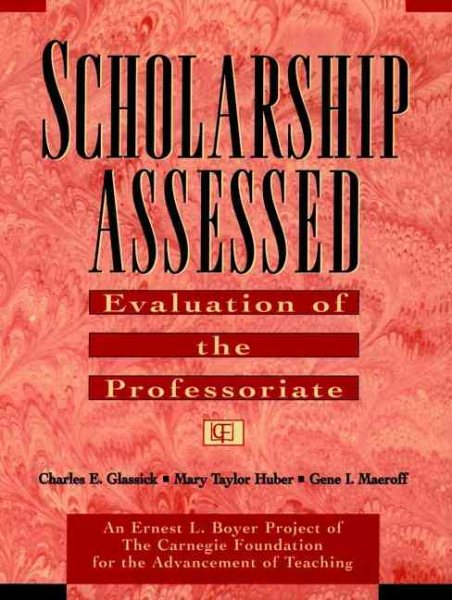 Scholarship Assessed: Evaluation of the Professoriate cover