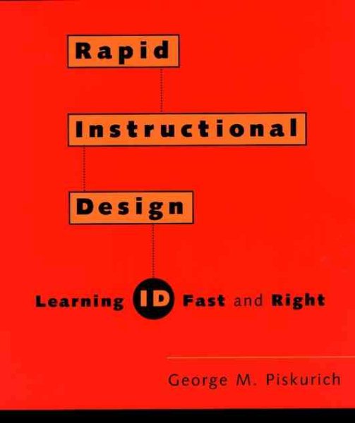 Rapid Instructional Design : Learning ID Fast and Right cover
