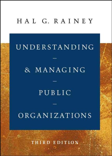 Understanding and Managing Public Organizations cover