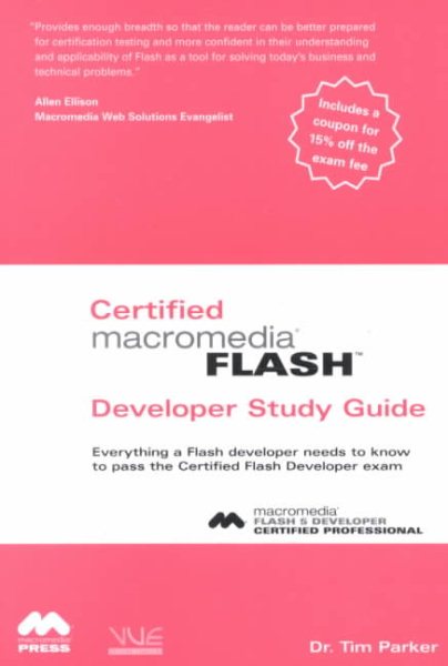 Certified Flash Macromedia Developer Study Guide cover
