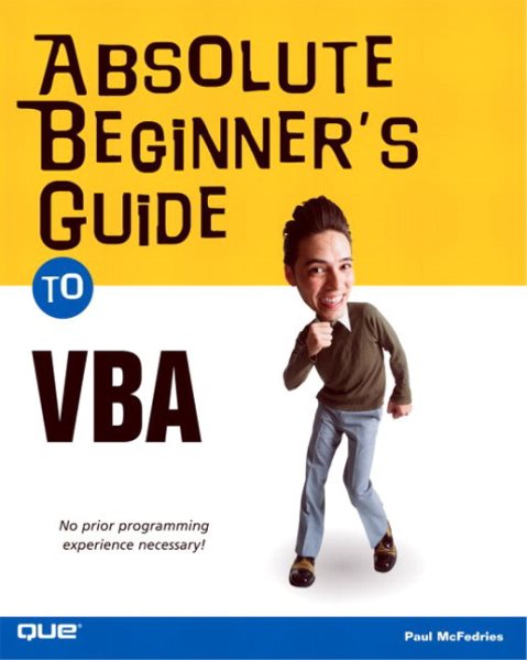 Absolute Beginner's Guide to VBA cover